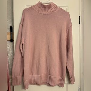 GAP Soft Pink Turtleneck Sweater